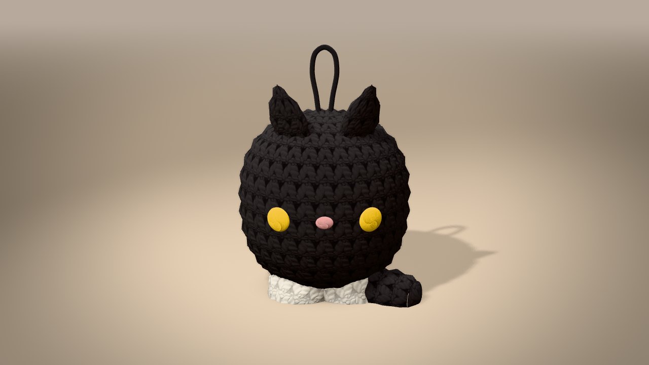 Little Black Cat in 3D: finished