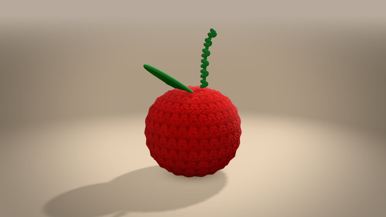 Little Cherry in 3D: from the back