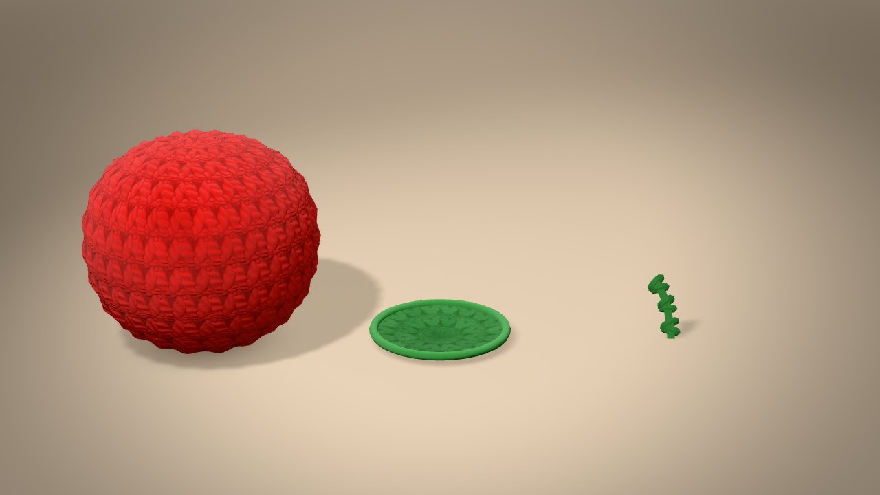 Little Cherry in 3D: every piece