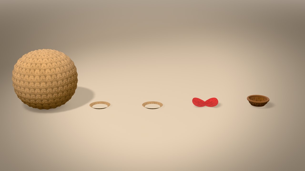 Little Christmas Beaver in 3D: every piece