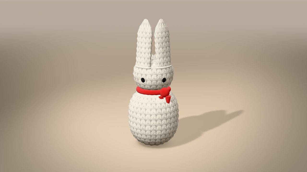 Little Christmas Bunny in 3D