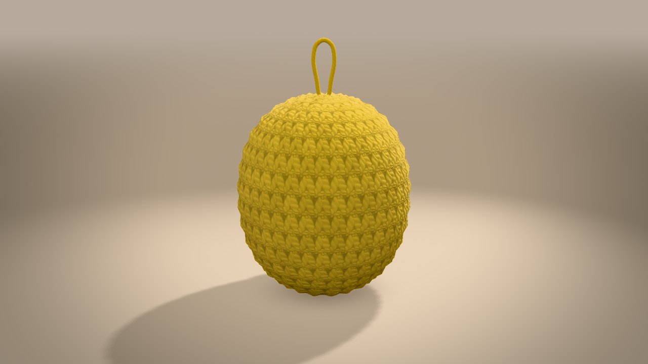 Little Christmas Chick in 3D: from the back