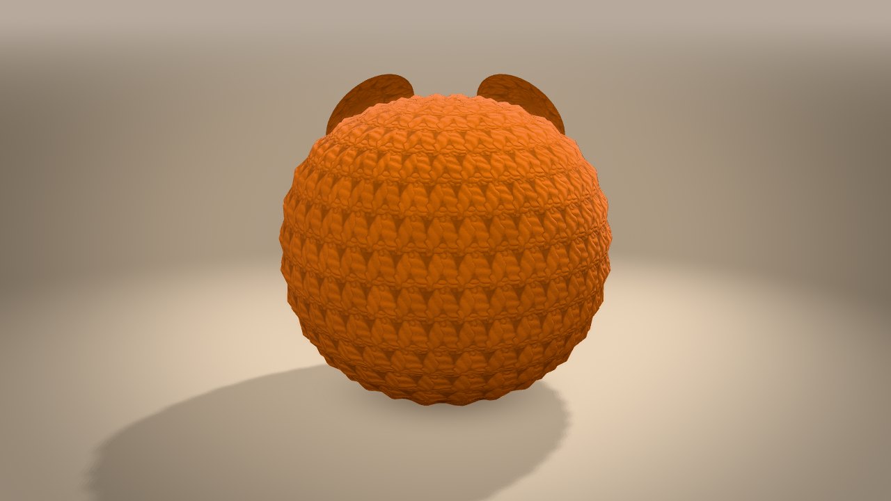 Little Christmas Fox in 3D: from the back