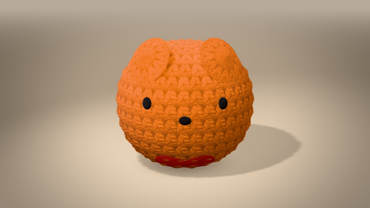 Little Christmas Fox in 3D: finished