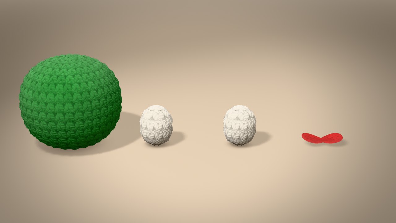 Little Christmas Frog in 3D: every piece