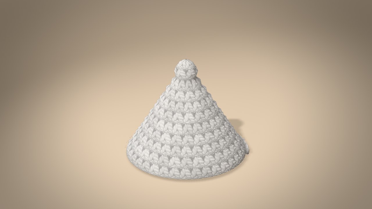 Little Christmas Kitten in 3D: halfway