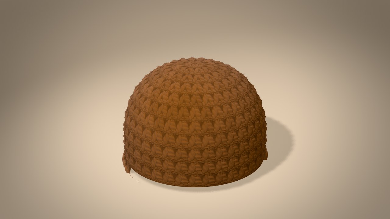 Little Christmas Owl in 3D: halfway