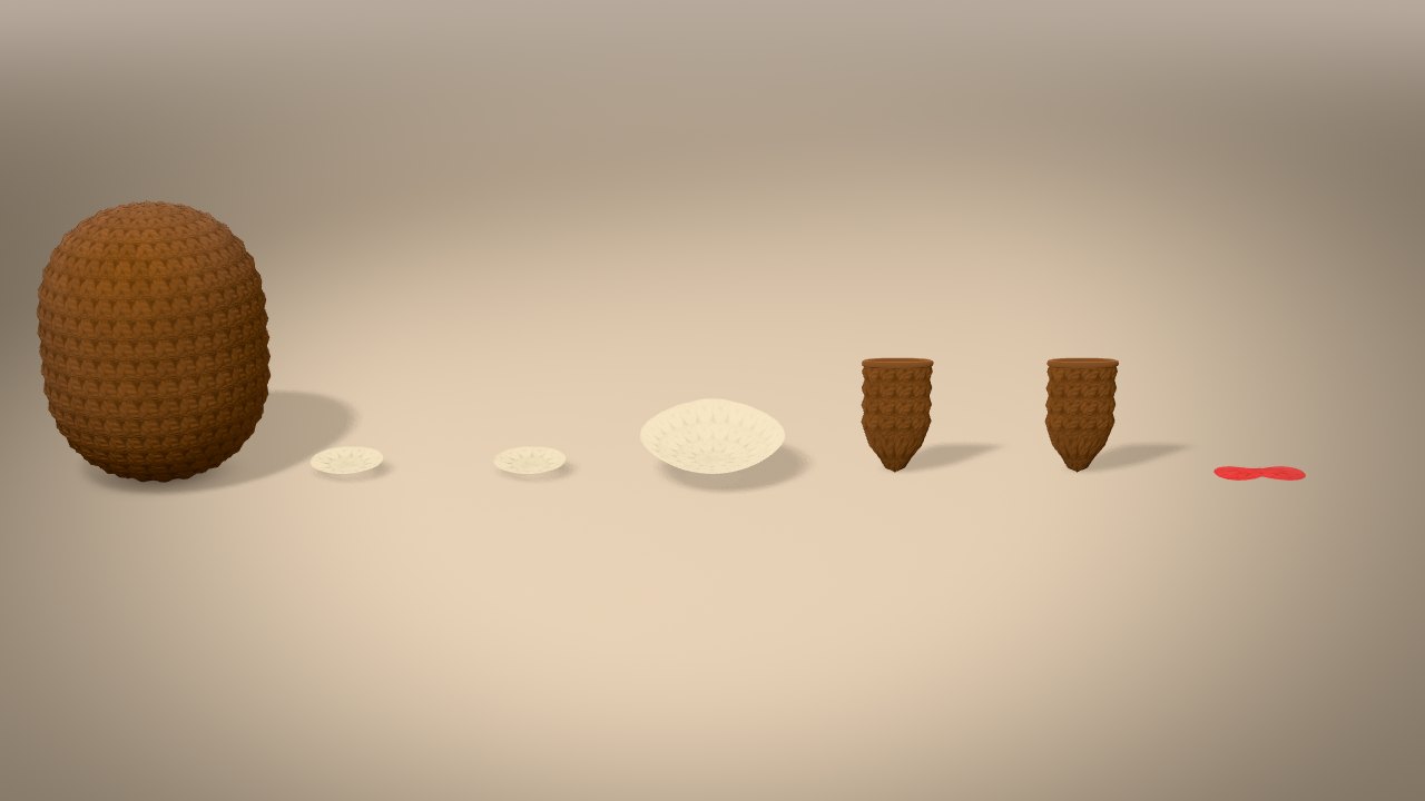 Little Christmas Owl in 3D: every piece