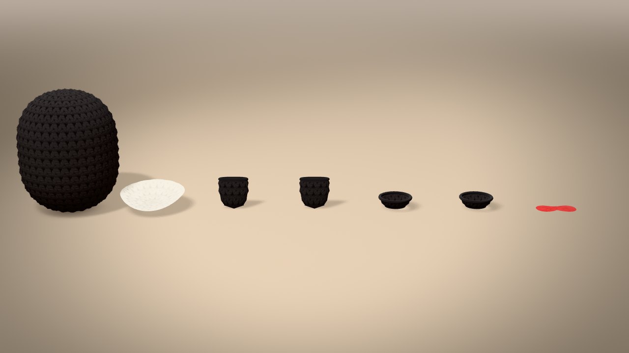 Little Christmas Penguin in 3D: every piece