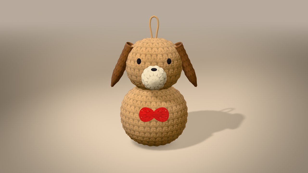 Little Christmas Puppy in 3D