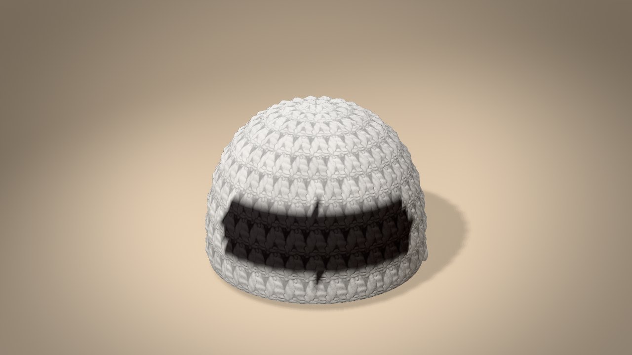 Little Christmas Raccoon in 3D: halfway