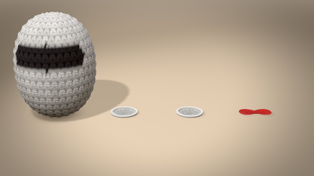 Little Christmas Raccoon in 3D: every piece
