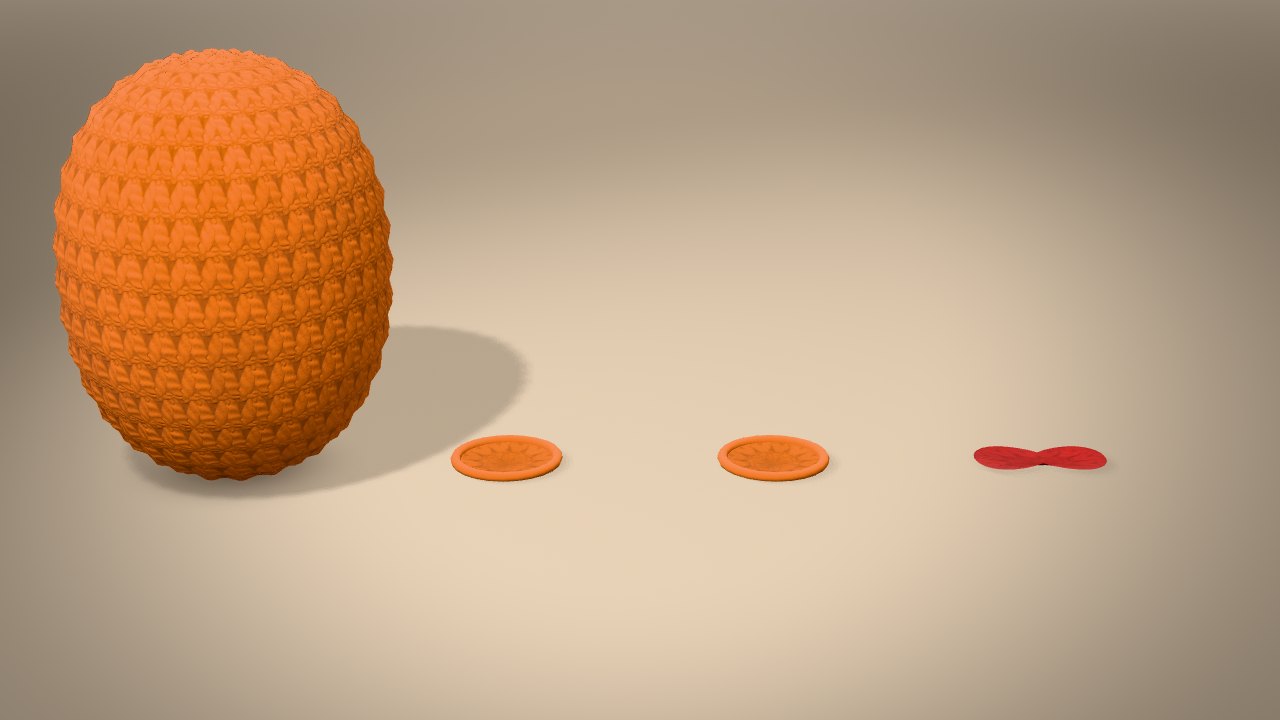 Little Christmas Tiger in 3D: every piece