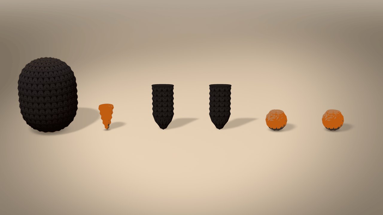 Little Crow in 3D: every piece