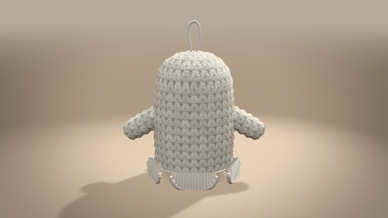 Little Ghost in 3D: from the back
