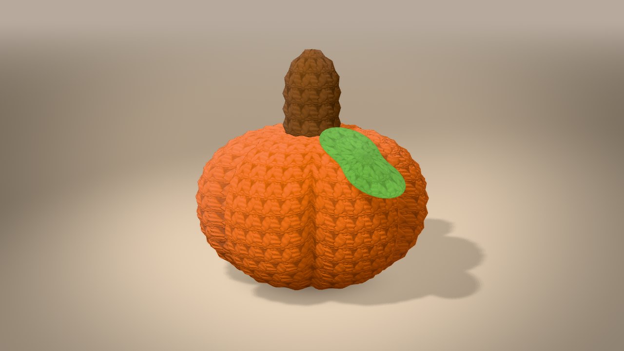 Little Harvest Pumpkin in 3D: finished