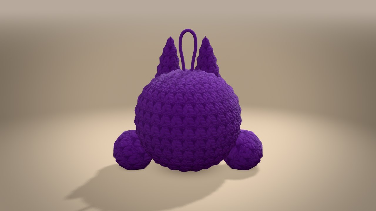 Little Monster in 3D: from the back