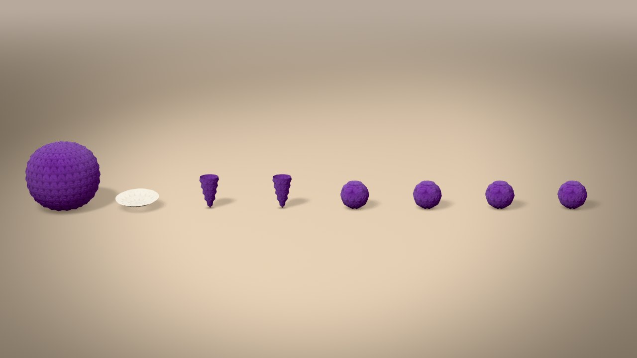Little Monster in 3D: every piece