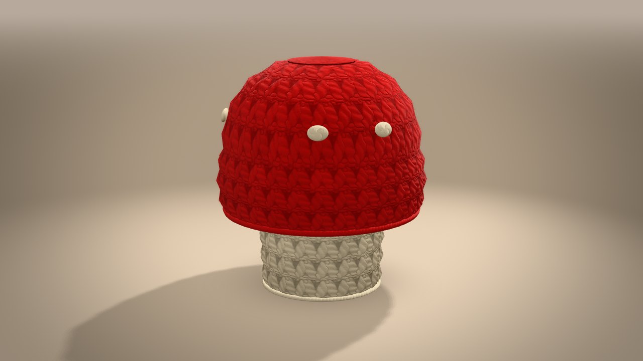 Little Mushroom in 3D: from the back