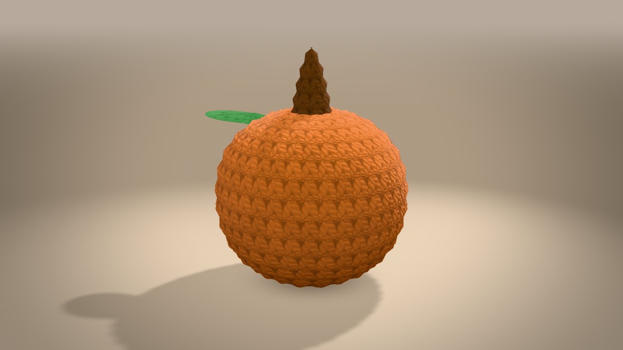Little Peach in 3D: from the back