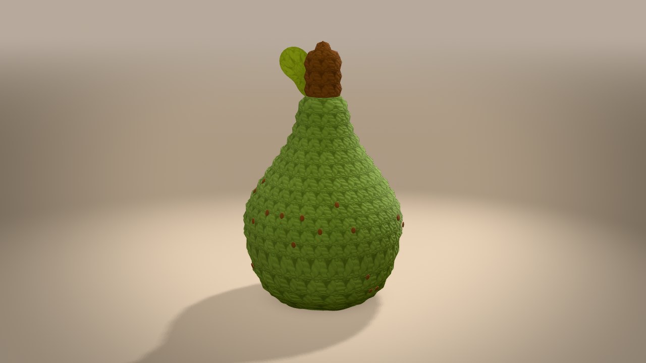 Little Pear in 3D: from the back