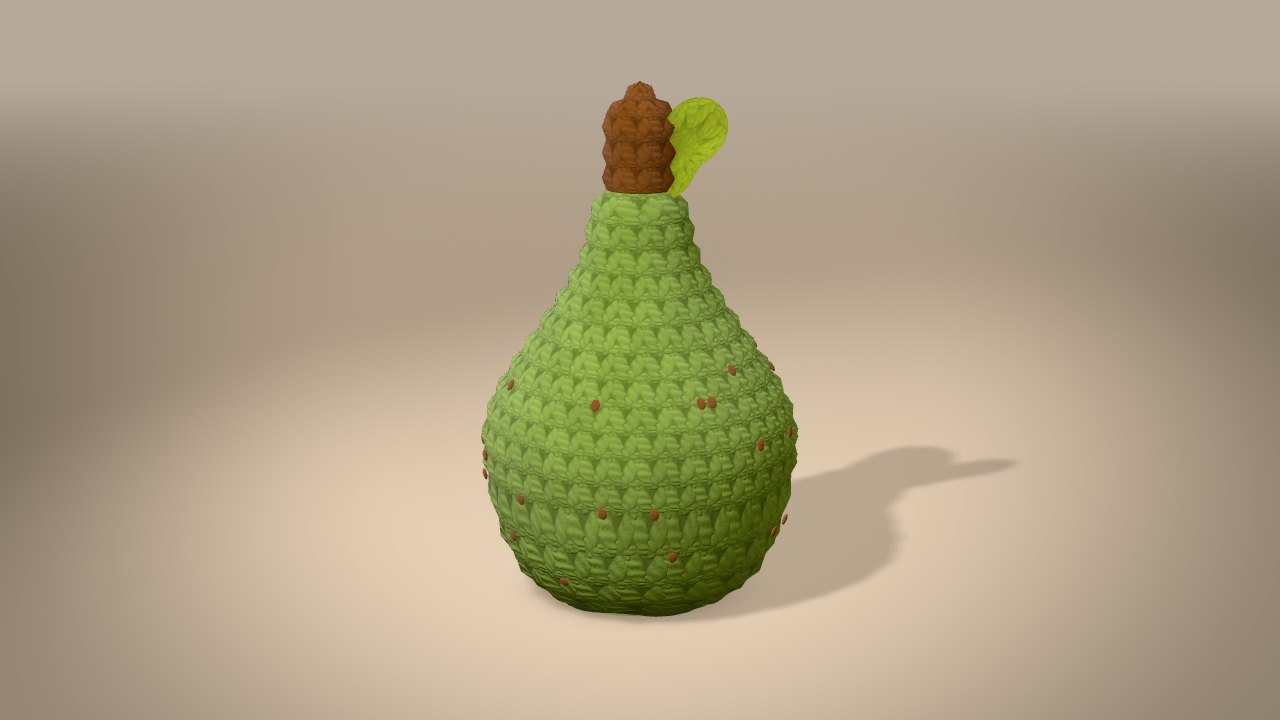 Little Pear in 3D: finished