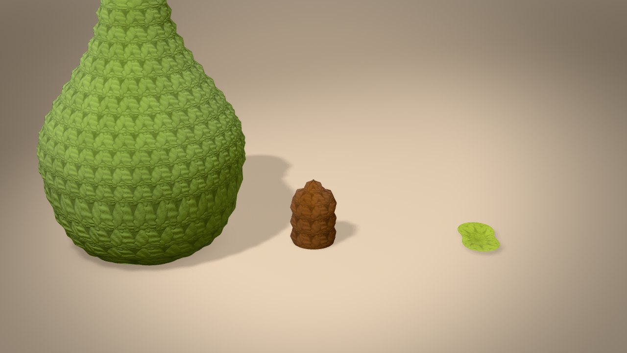 Little Pear in 3D: every piece