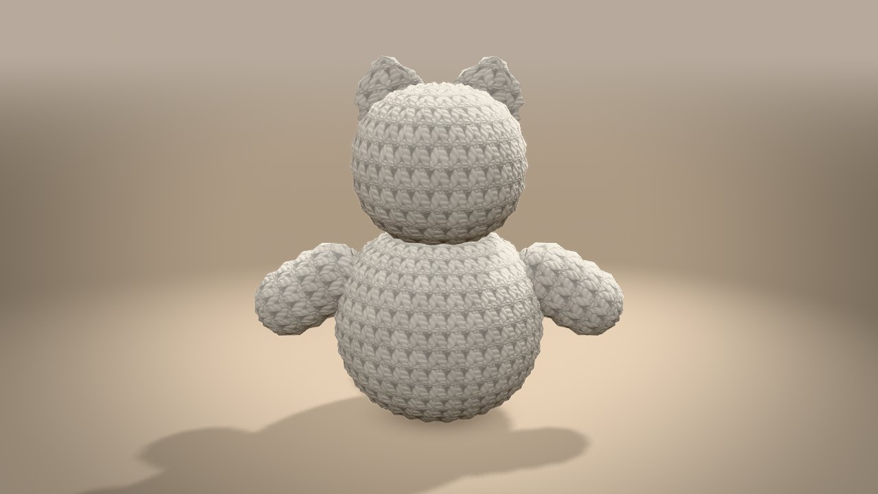 Little Polar Bear in 3D: from the back