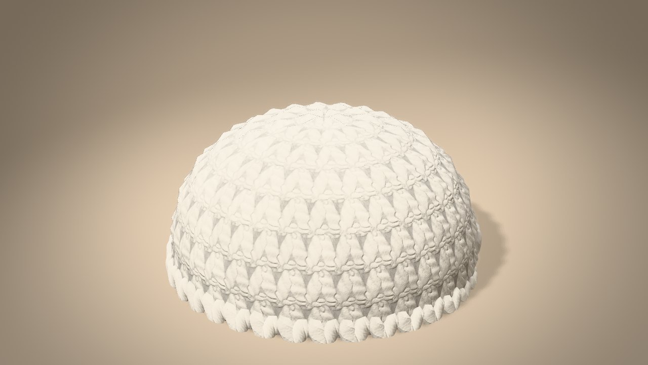 Little Polar Bear Ornament in 3D: halfway