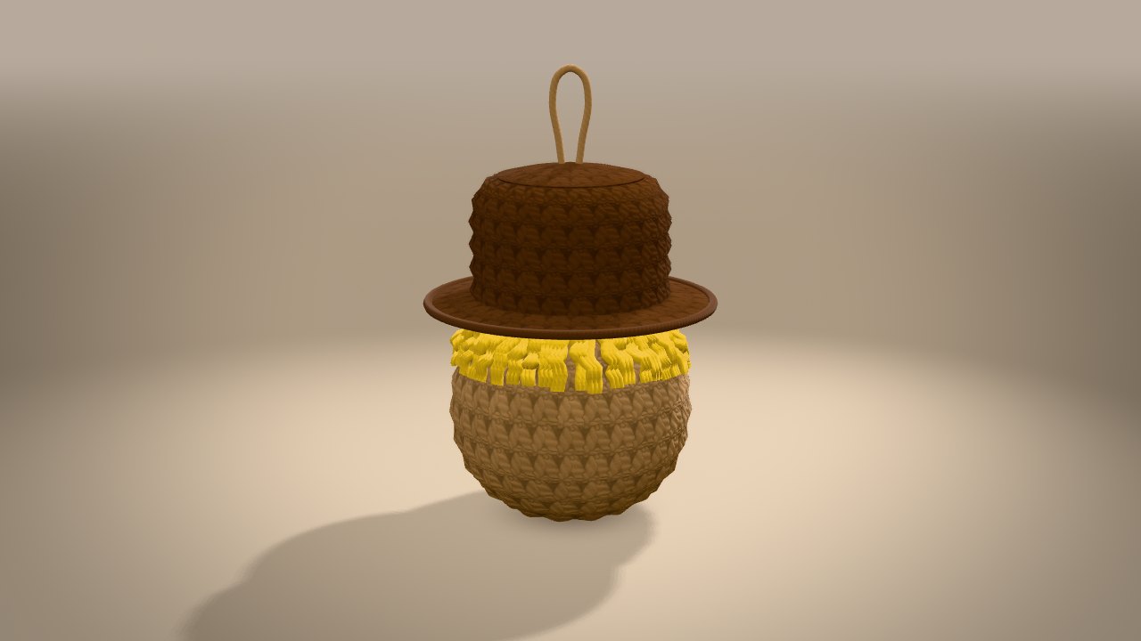 Little Scarecrow in 3D: from the back