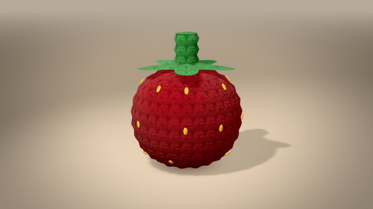 Little Strawberry in 3D: finished