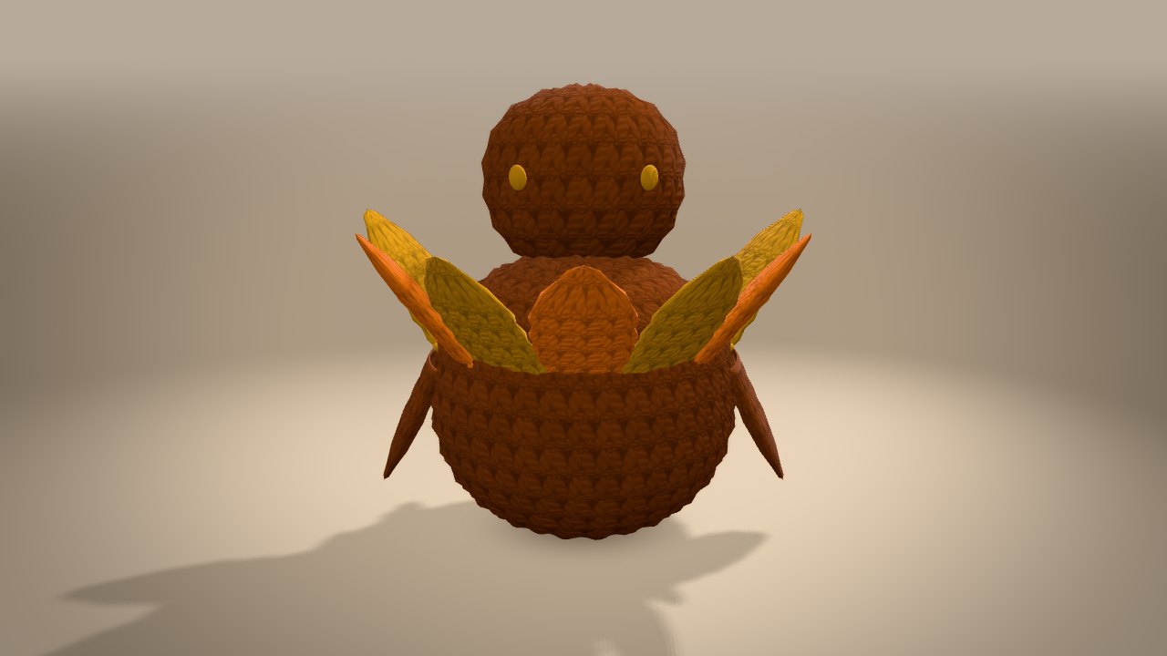 Little Turkey in 3D: from the back
