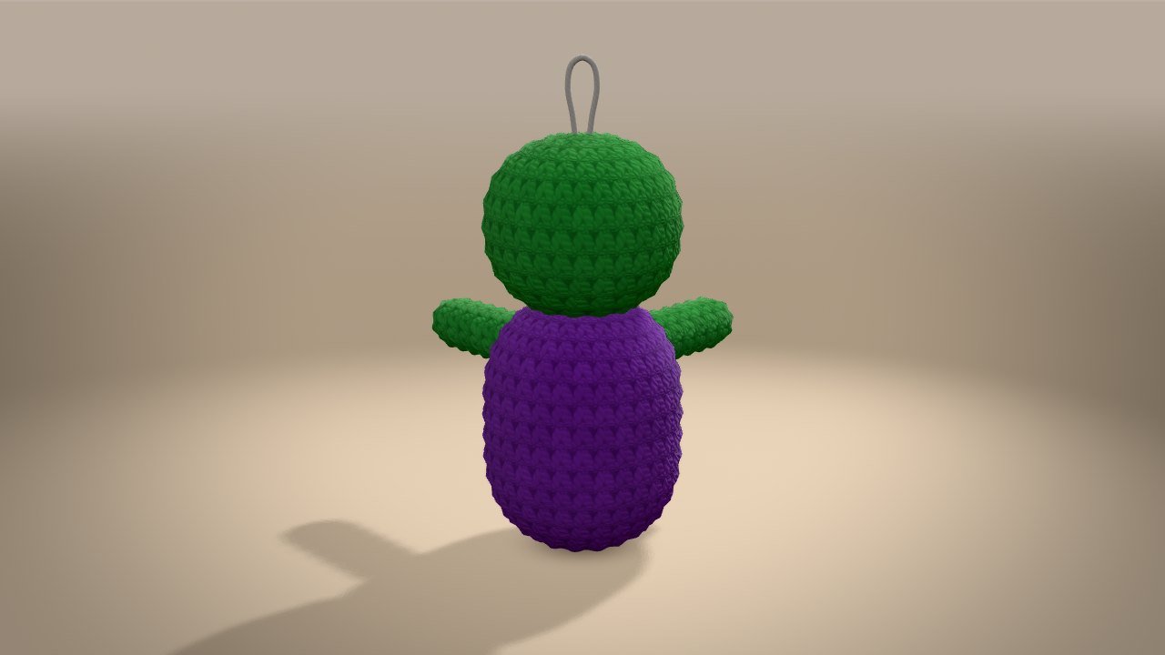 Little Zombie in 3D: from the back
