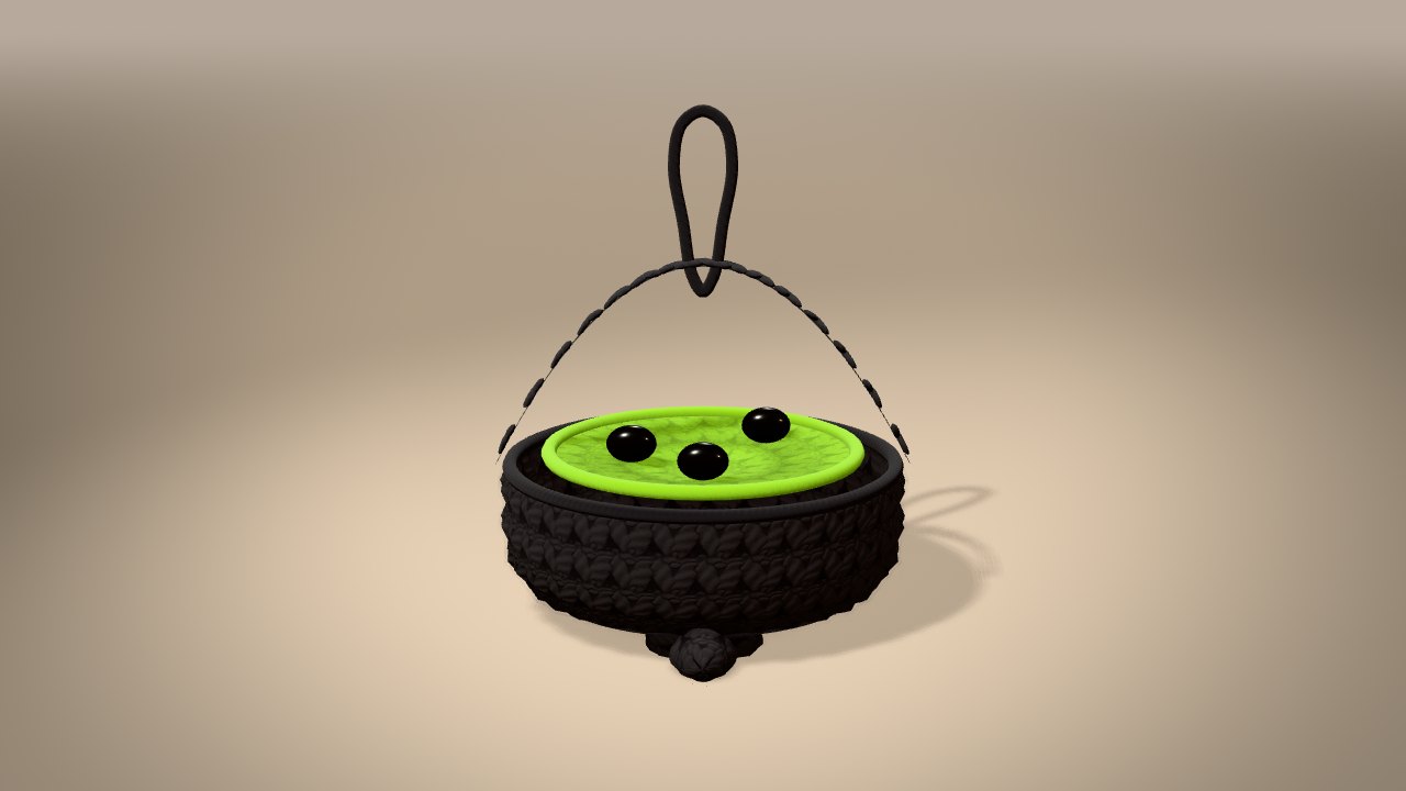 Mini Cauldron in 3D: finished