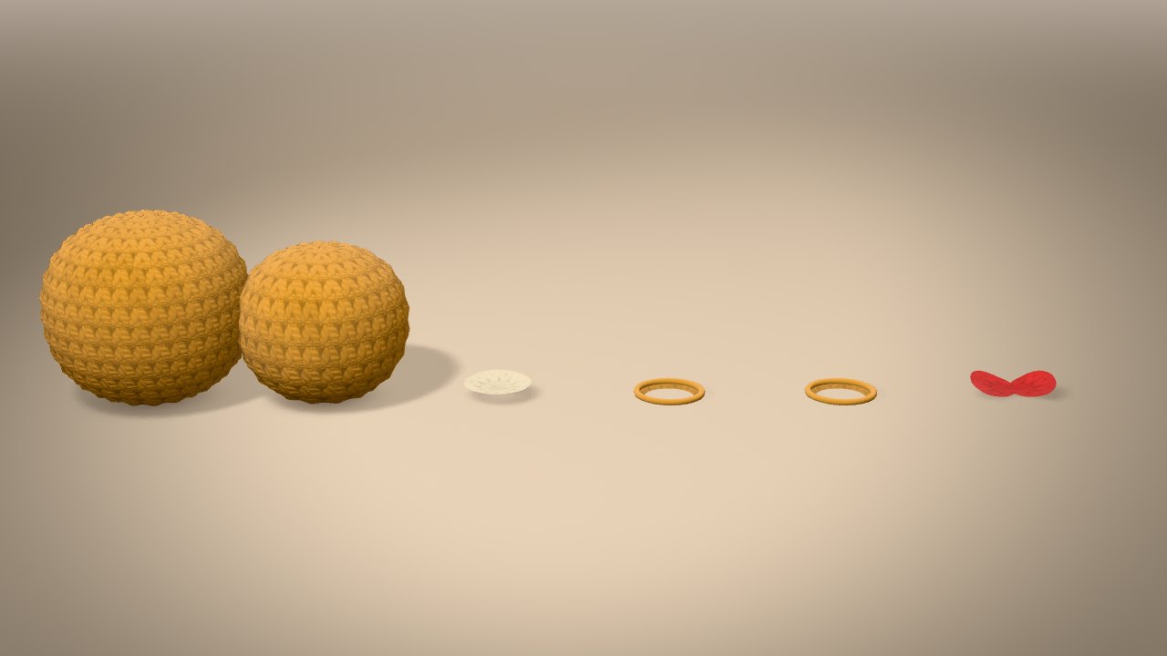 Mini Christmas Bear in 3D: every piece