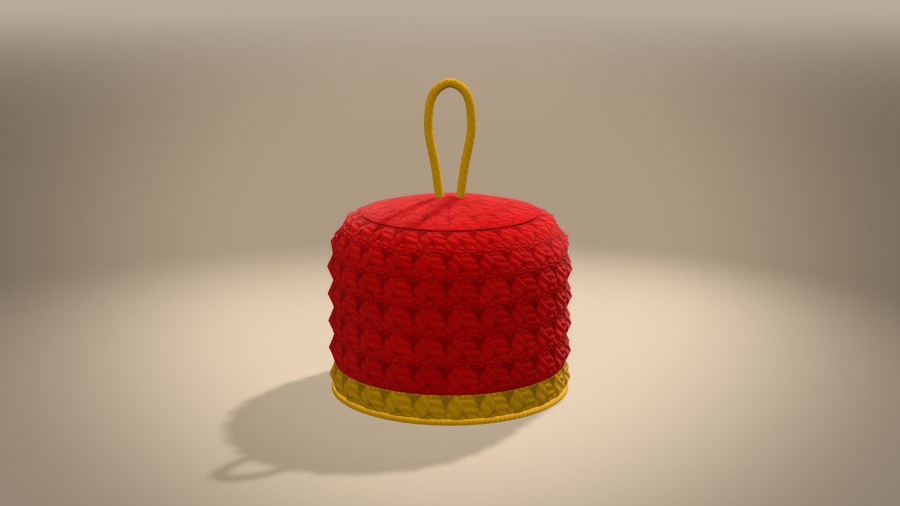 Mini Christmas Bell in 3D: from the back