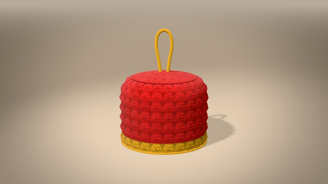 Mini Christmas Bell in 3D: finished