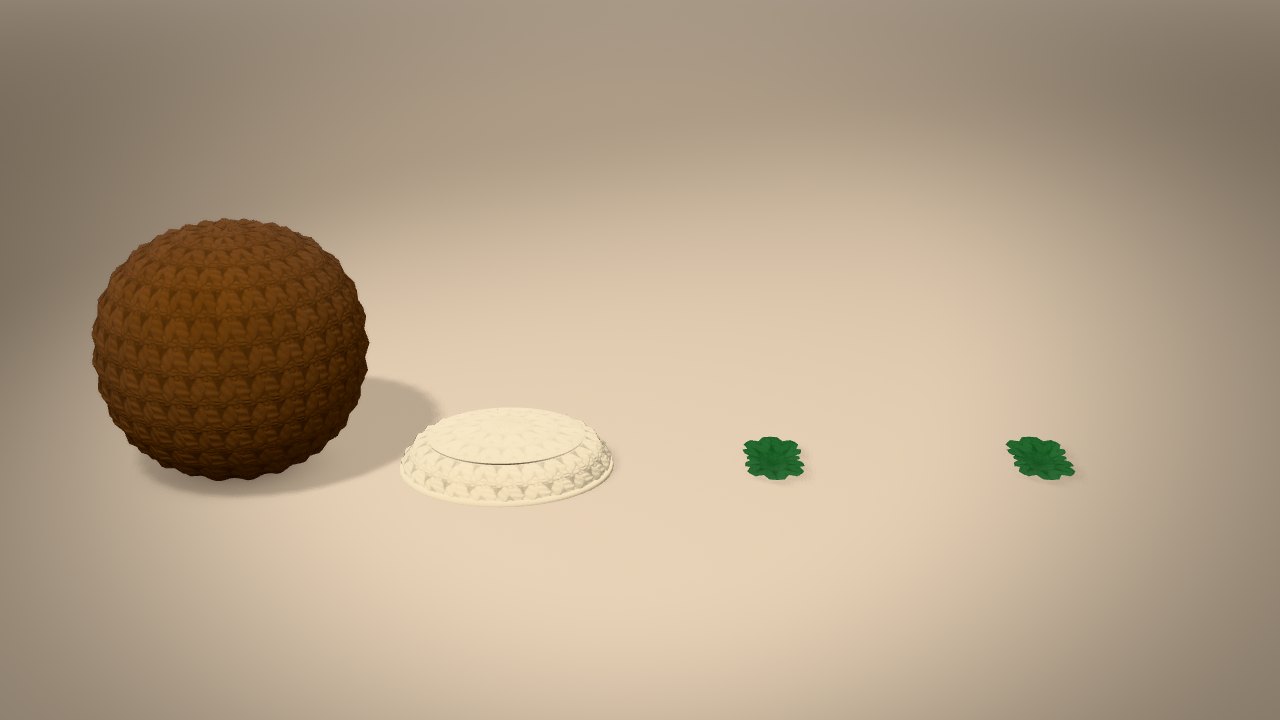 Mini Christmas Pudding in 3D: every piece