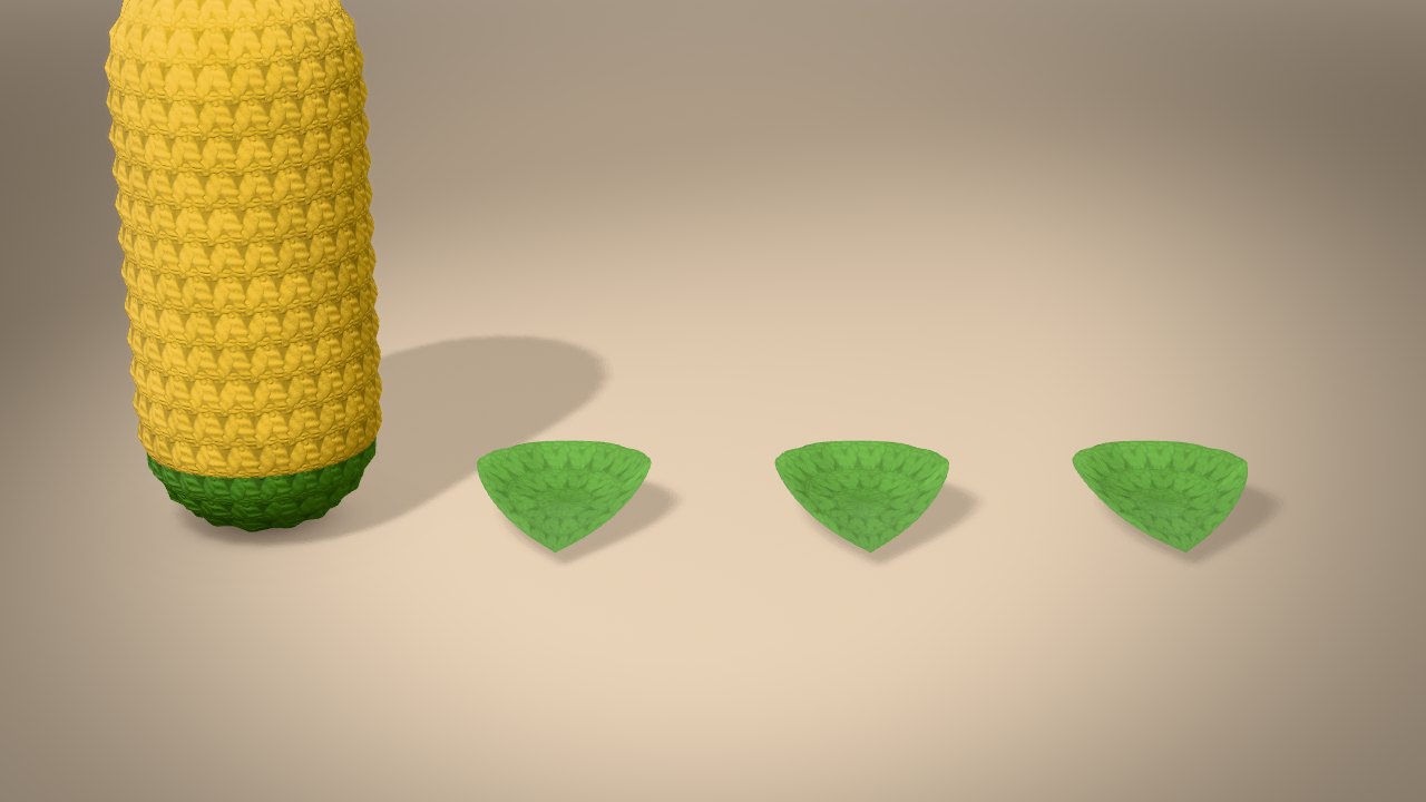 Mini Corn on the Cob in 3D: every piece