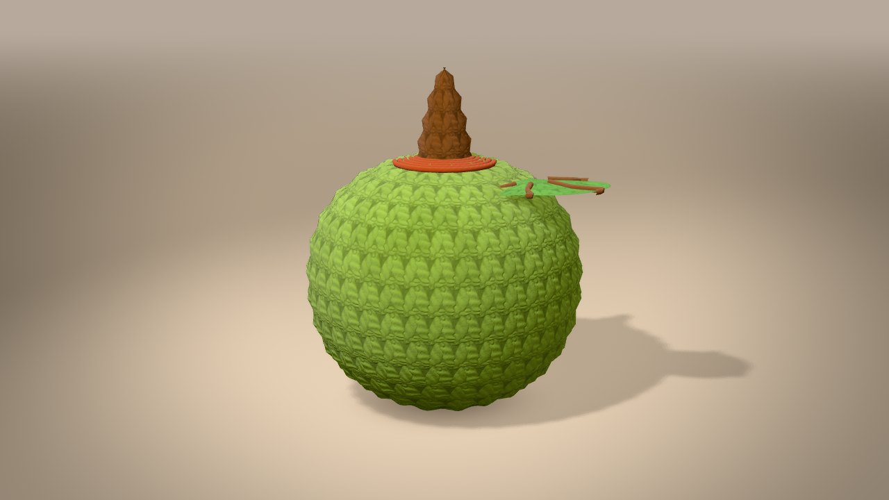 Mini Harvest Apple in 3D: finished