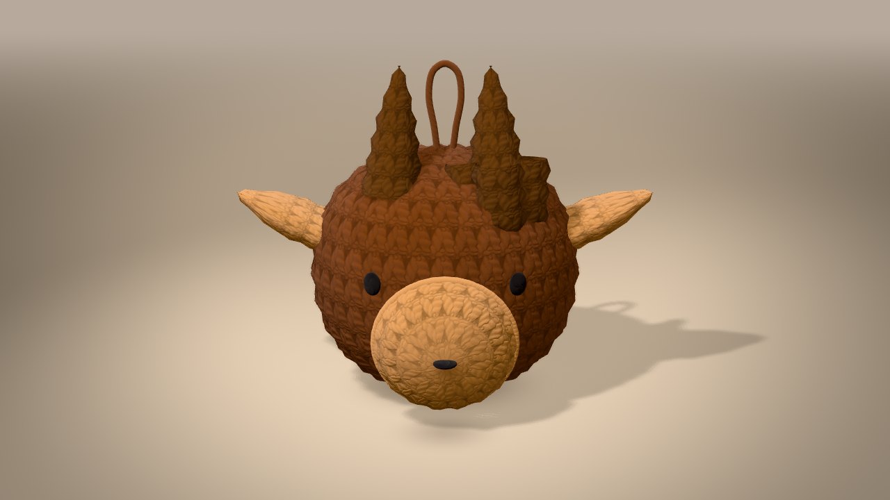 Mini Reindeer in 3D: finished