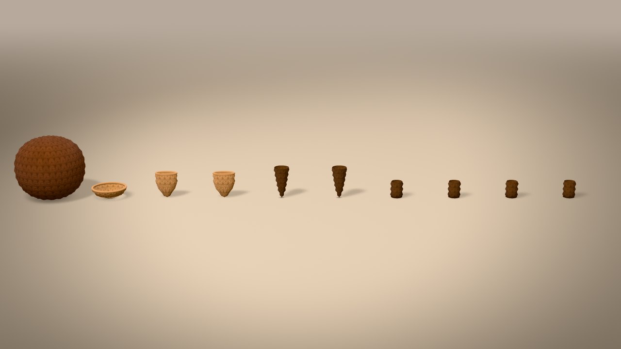 Mini Reindeer in 3D: every piece