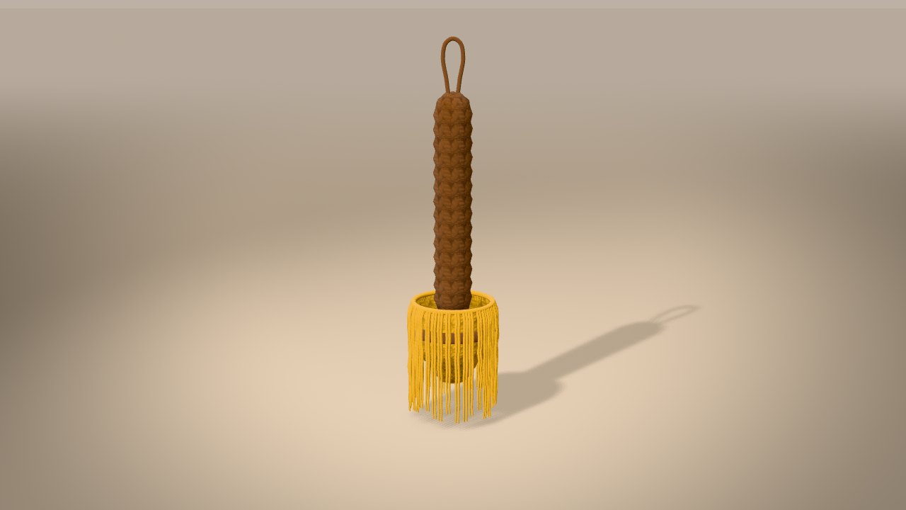 Mini Witch Broom in 3D: finished