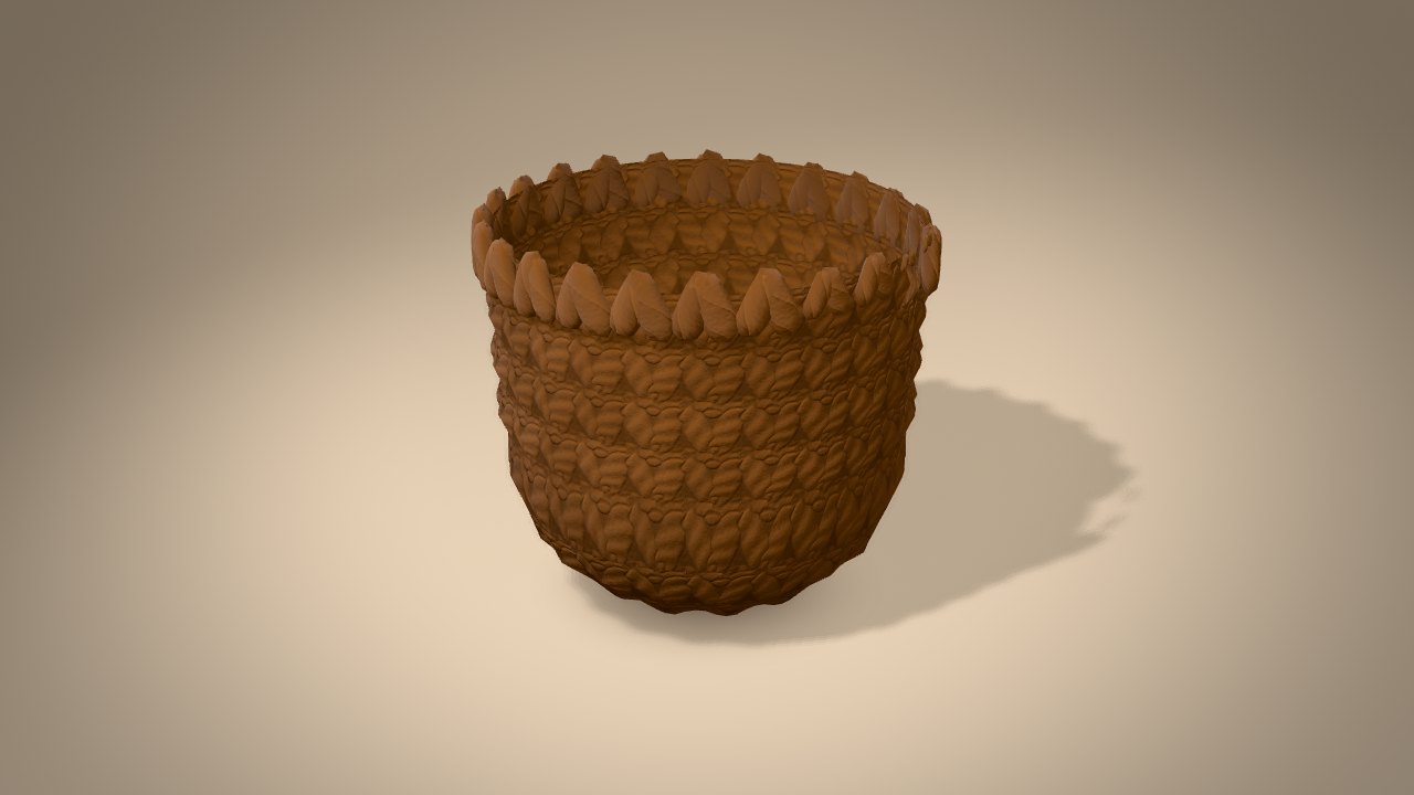 Mini Yule Log in 3D: halfway