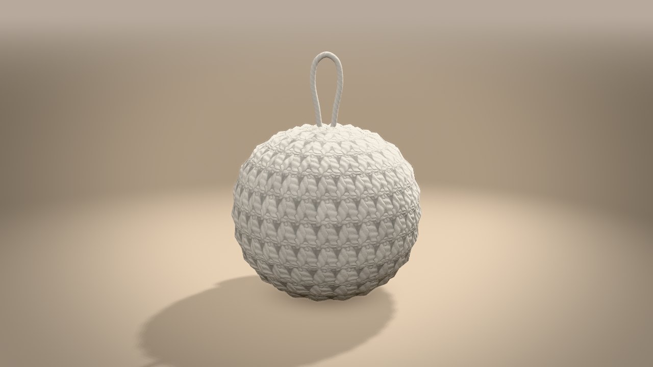 Skull Ornament in 3D: from the back