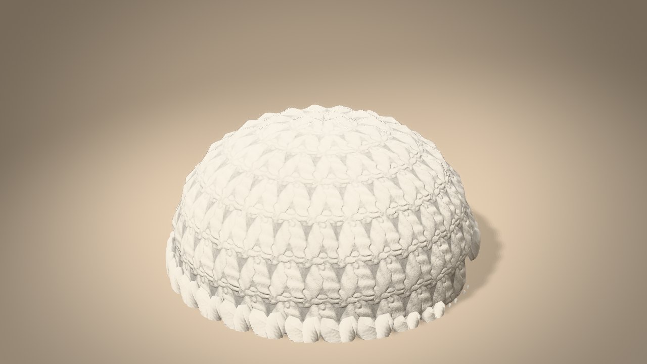 Skull Ornament in 3D: halfway