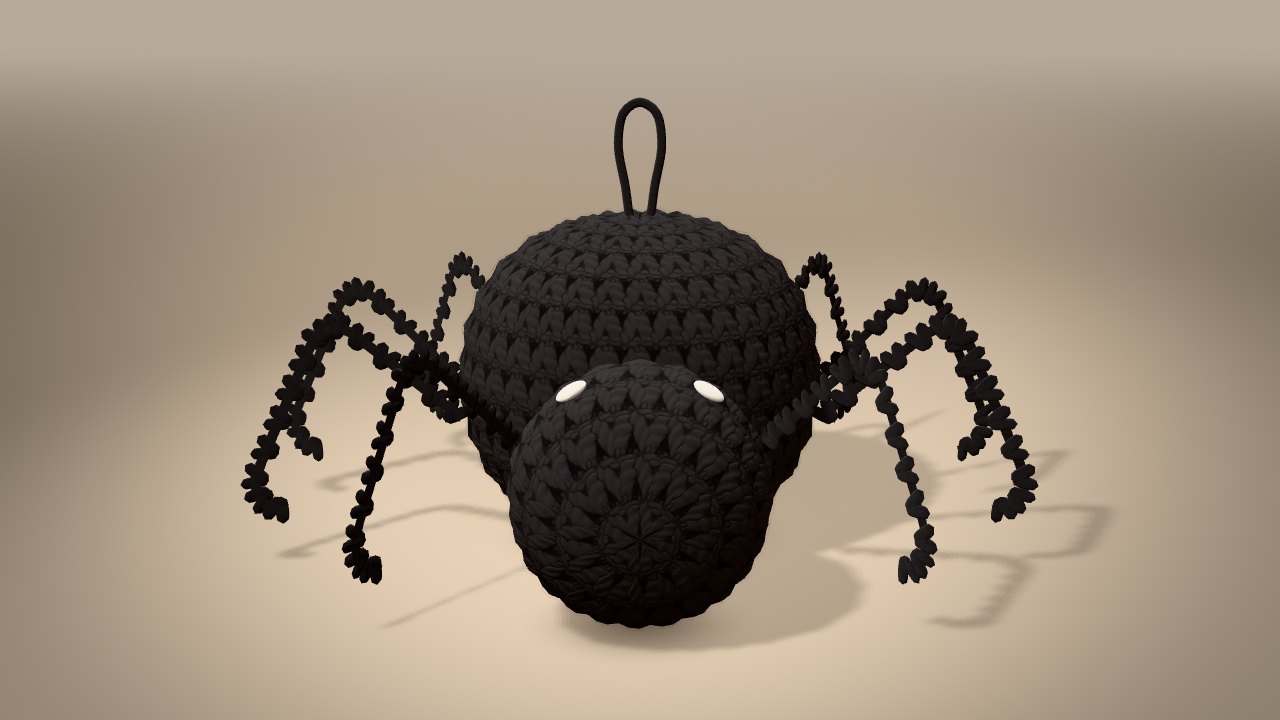Spider Ornament in 3D: finished