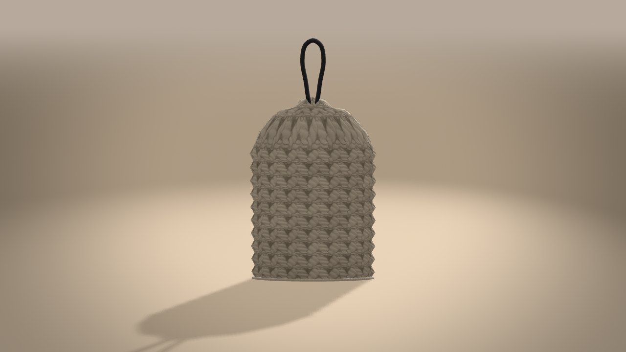 Tombstone Ornament in 3D: from the back