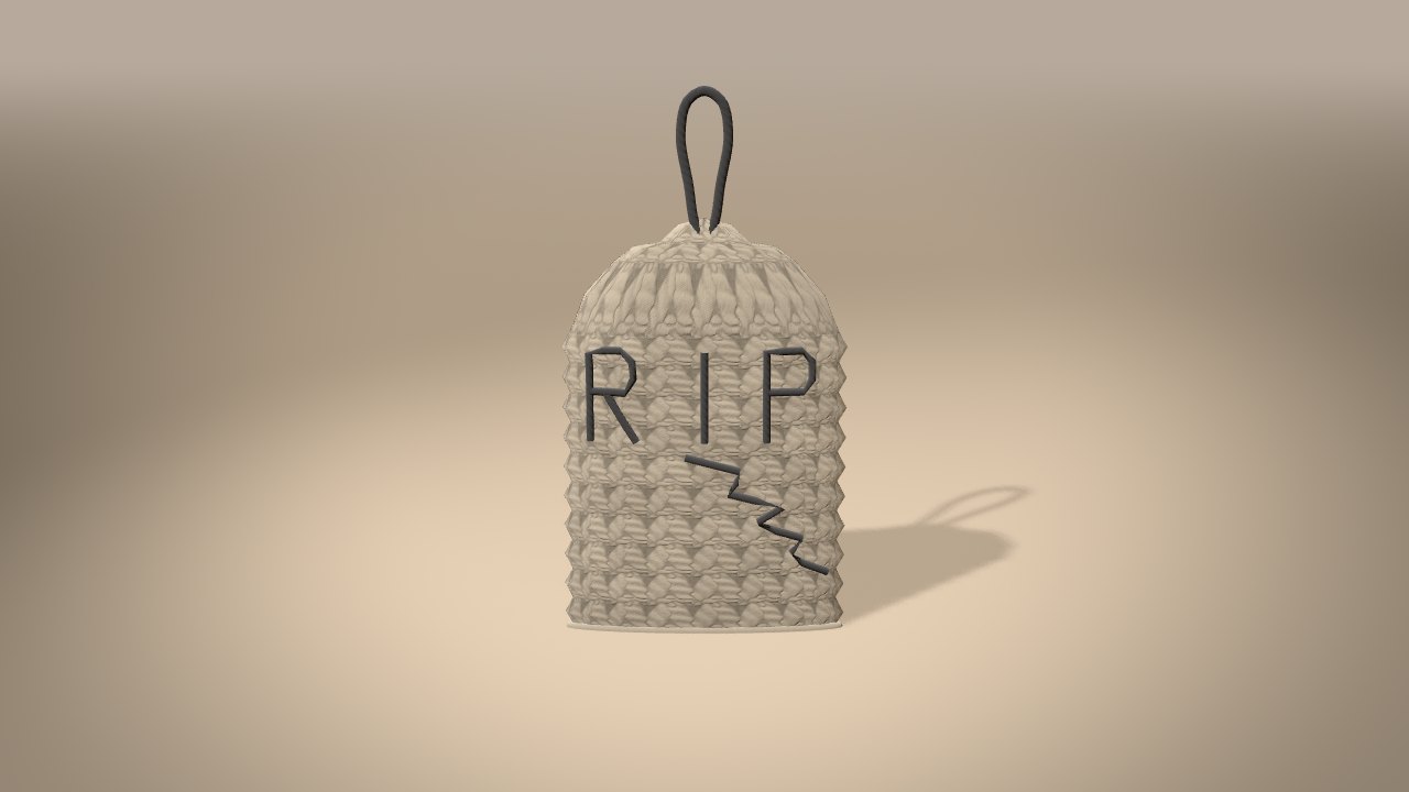 Tombstone Ornament in 3D: finished
