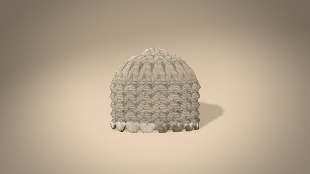 Tombstone Ornament in 3D: halfway